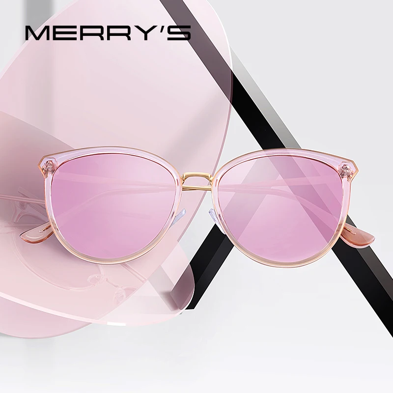 

MERRY'S Women Fashion Cat Eye Polarized Sunglasses Ladies Brand Trending Sun glasses UV400 Protection S6305