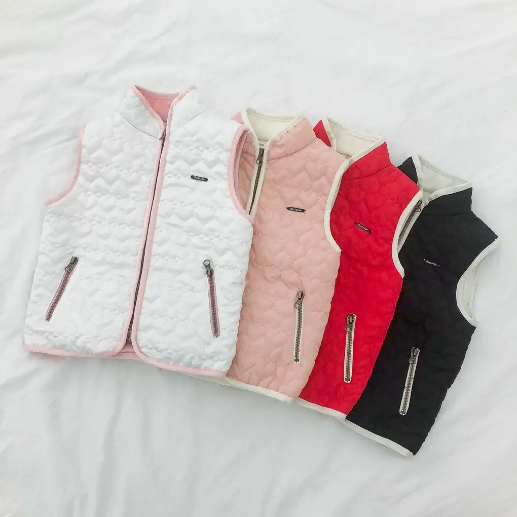 baby girl fleece vest