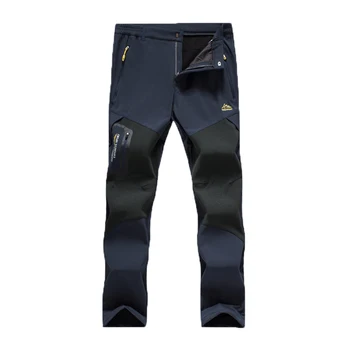 

Oversized 2018 Men Winter Waterproof Softshell Fleece Outdoor Pant Hiking Trekking Camping Fishing Climbing skiing Trousers