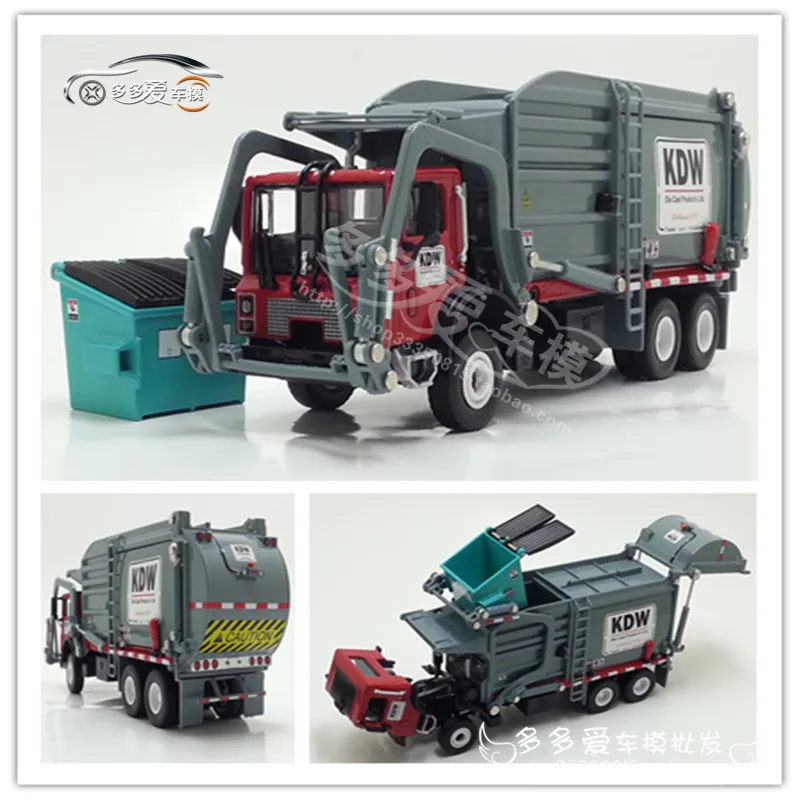 

1/43 Box New Special Die-casting Metal Garbage Truck Desktop Display Collection Model Toys For Children