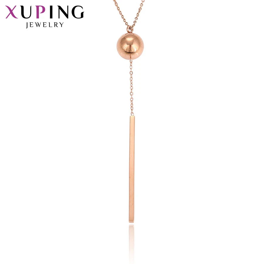 

Xuping Fashion Charm Necklace Long Pendant for Women Environmental Copper Jewelry Thanksgiving Gift S57-43467