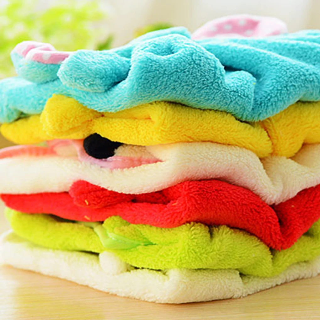 Baby Hand Towel Soft Children's Cartoon Animal Hanging Wipe Bath Face Towel Baby Hand Cartoon Hanging Bath