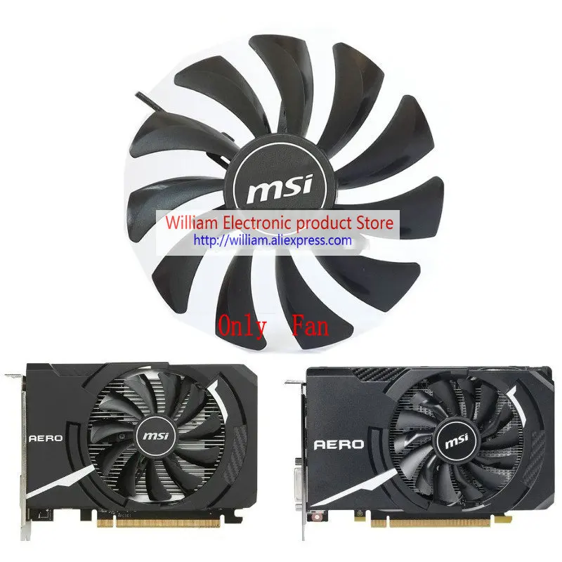 Новый оригинальный для MSI RX560 GTX1050 GTX1060 AERO ITX Графика карты вентилятор охлаждения