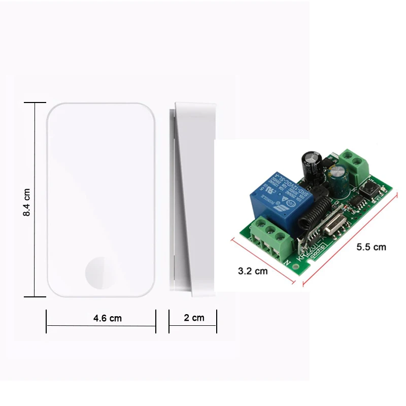 QIACHIP самостоятельно Мощность ed 433 МГц Беспроводной Smart Remote Управление AC 220 V 1CH Беспроводной Мощность RF реле свет приемник передатчик