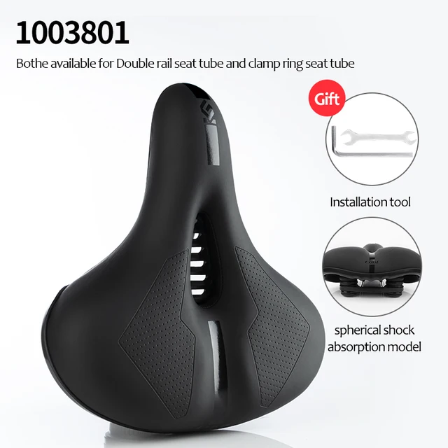 Man Women Bicycle Saddle Soft Cycling Bike Seat Breathable Shock absorption