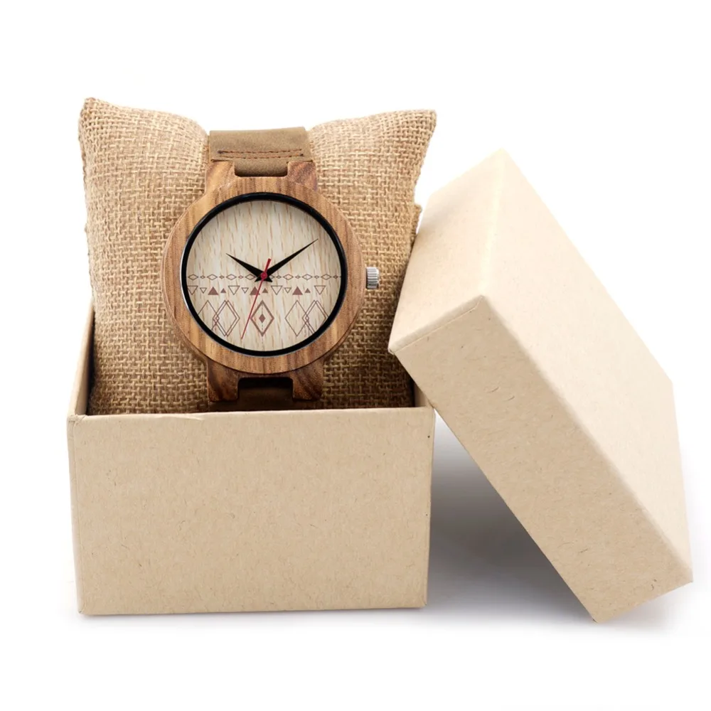 Zegarek drewniany Bobo Bird Pattern C19 7 d20