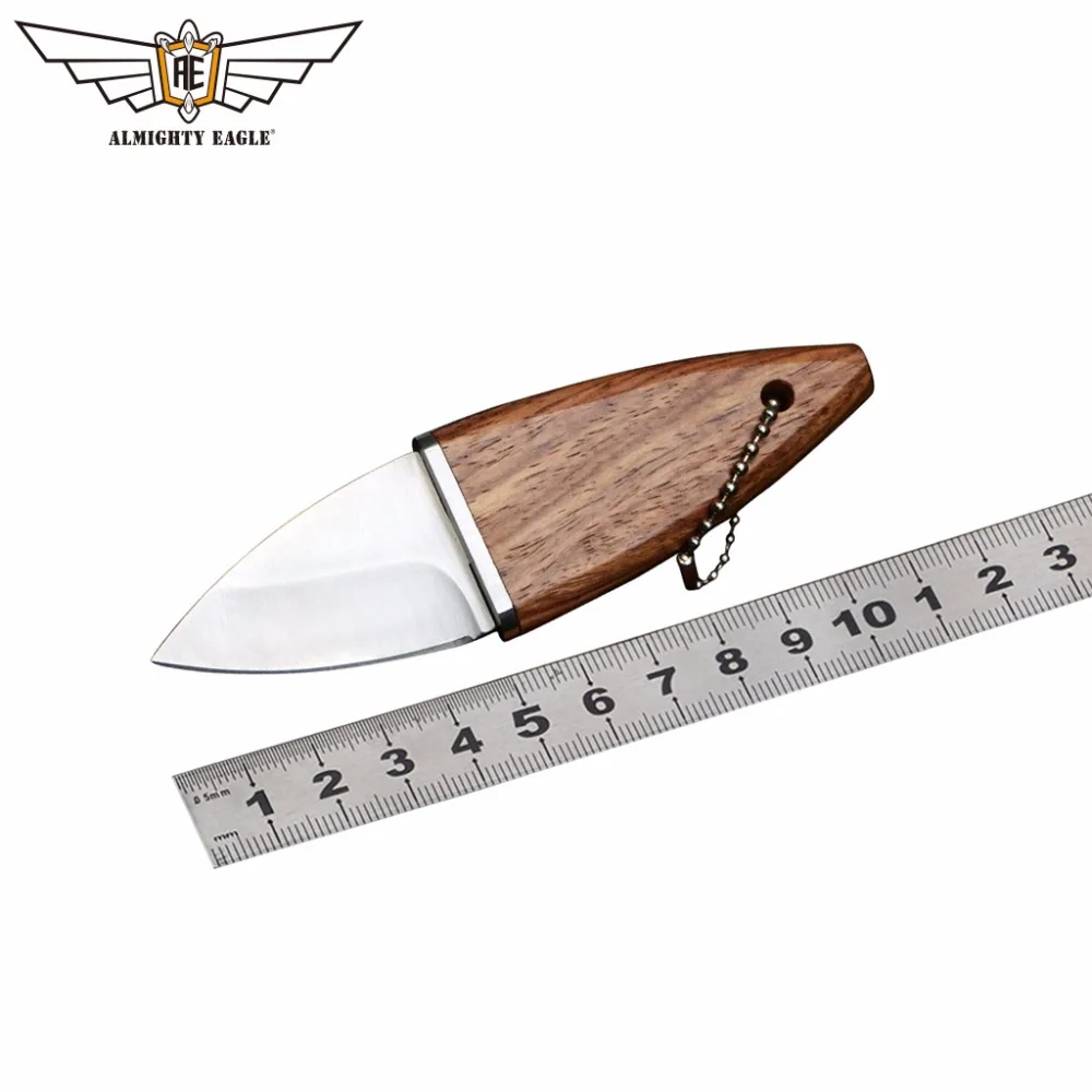 

ALMIGHTY EAGLE Mini Straight Blade Knife wood handle Knifes stainless steel EDC tools Survival Hunting Camping Outdoor tool