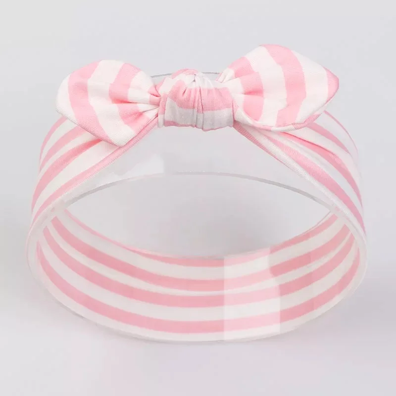 MIXIU 1pcs Cute Bow Elastic Hair Bands Rabbit Ear hairbands print Floral Striped  Plaid Dot Turban Baby Kids Hair Accessories baby stroller accessories Baby Accessories