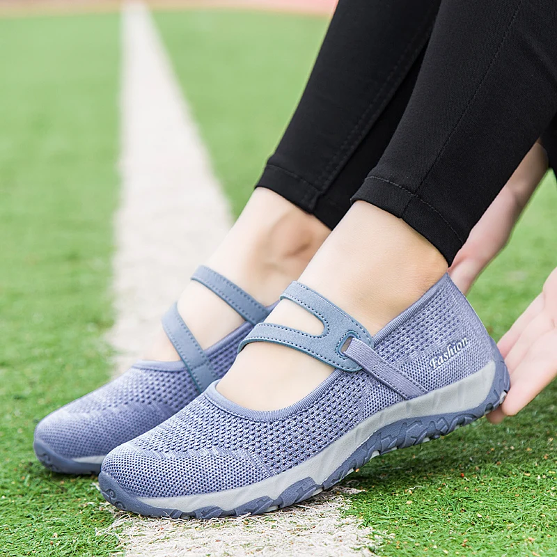 Women Flats Shoes Summer Mesh Sneakers Breathable Casual Shoes Women Loafers Lady Soft Walking Sneaker Boat Shoe Zapatos Mujer
