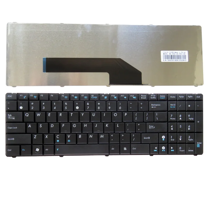  GZEELE  English US laptop Keyboard for ASUS X5E X5EAC X5EAE X5R X5RE X70 X70A X70AB X70AC K50I K50I