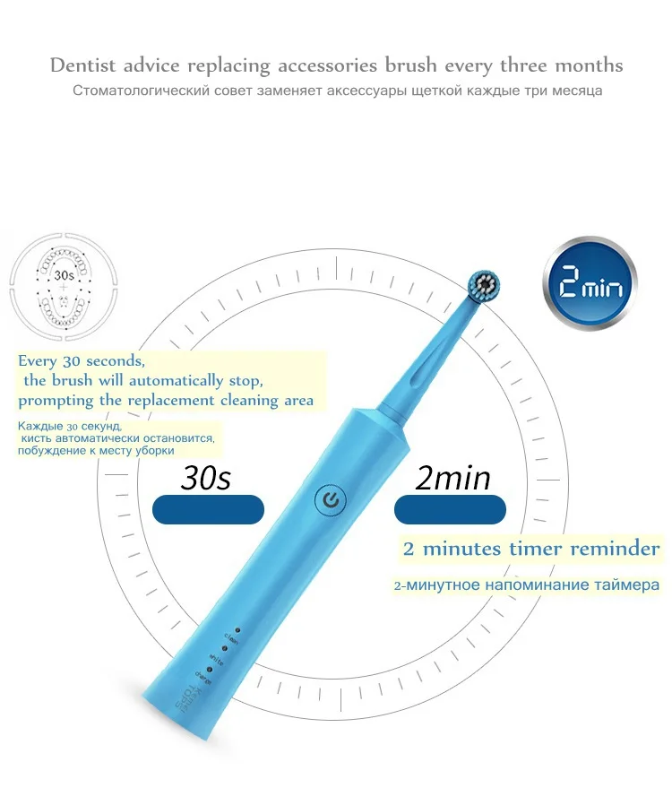 Двухскоростная вращающаяся перезаряжаемая электрическая зубная щетка для путешествий, ультра звуковая зубная щетка, зубная щетка для детей, взрослых и детей
