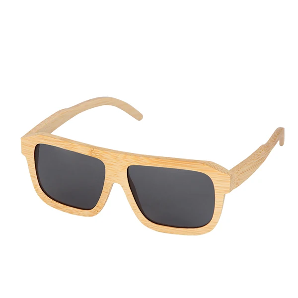Bamboo винтажные Поляризованные солнцезащитные очки для женщин мужские роскошные солнцезащитные очки пляжные очки анти-УФ для вождения zonnebril mannen - Цвет линз: Black