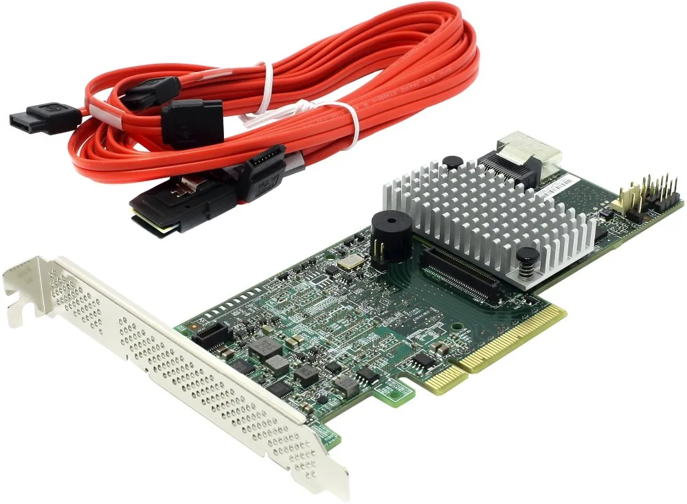 RaidStorage Avago LSI MegaRAID SAS 9266-4i LSI00306 8 Порт 1 ГБ кэш SFF8087 6 ГБ RAID0.1.5.6 PCI-E 2,0X8 карты контроллера