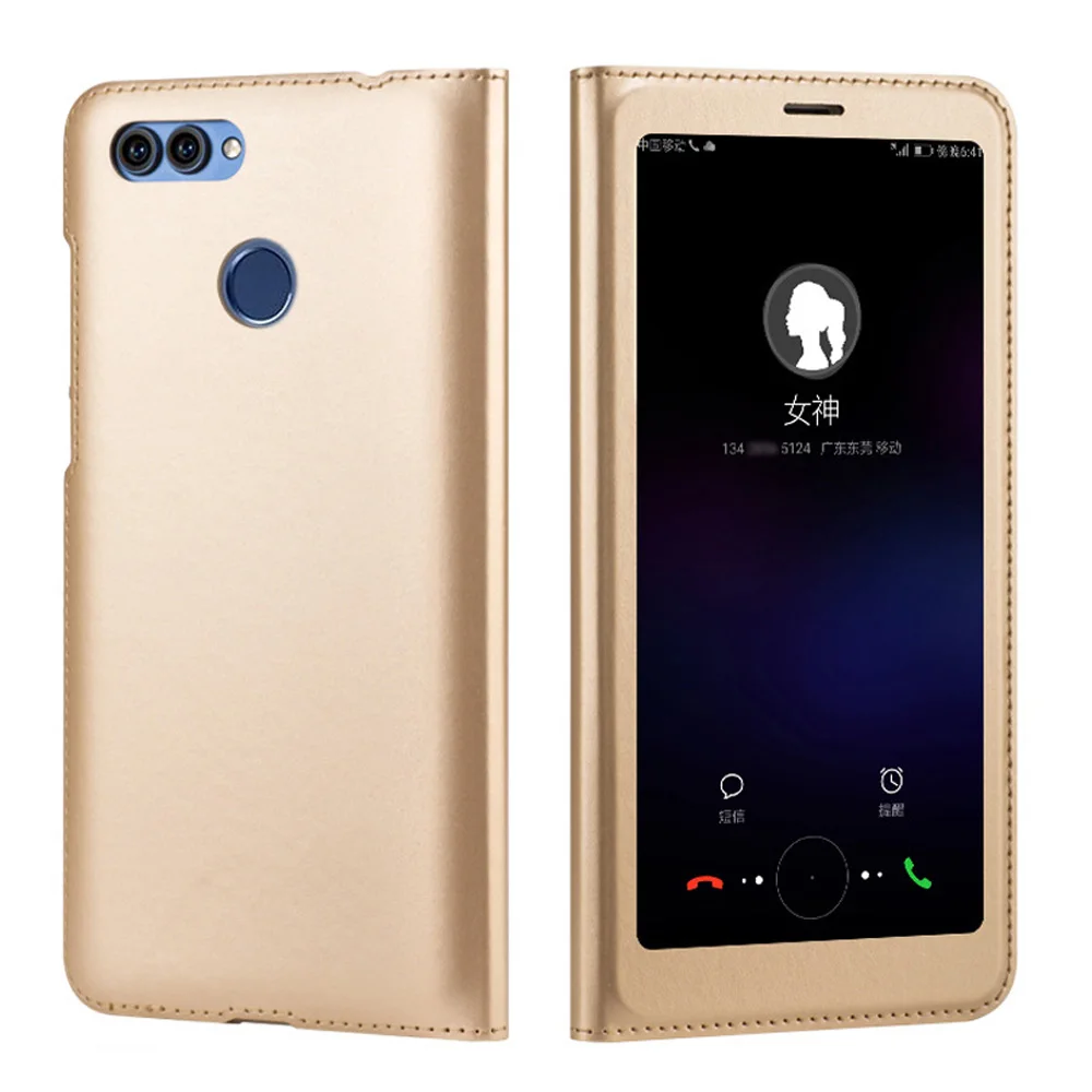 Кожаный чехол с откидной крышкой для Huawei P Smart Psmart Enjoy 7S Enjoy7S 5 65 Роскошный полным
