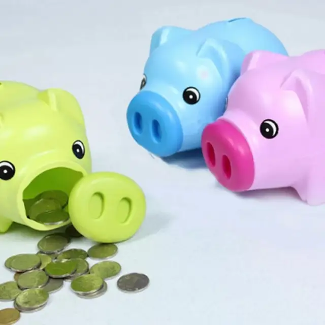 Portable Cute Plastic Piggy Bank Saving Cash Coin Money Box Children Portable Cute Plastic Piggy Bank Saving Cash Coin Money Box Children Toy Kids Gifts Home Collection