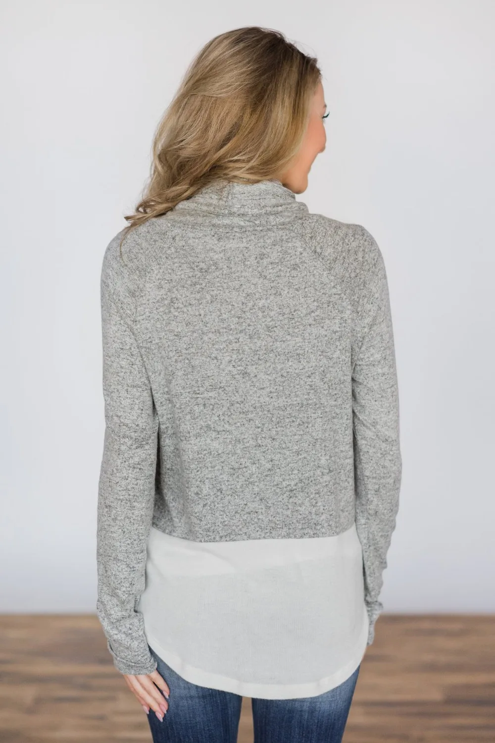 Grey-White-Colorblock-Drawstring-Cowl-Neck-Sweatshirt-LC251268-1-4