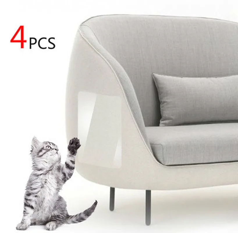 

4pcs Couch Cat Scratch Guards Mat Scraper Cat Tree Scratching Claw Post Protector Sofa For Cats Paw Pad Protecting Pet Furniture