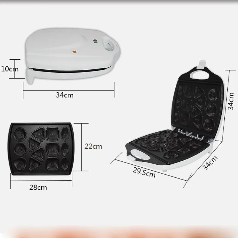 220 В ЕС Электрический мультфильм вафельный торт Производитель автоматическая Маффин блинная выпечка машина мини креп плита многофункциональная кастрюля для завтрака