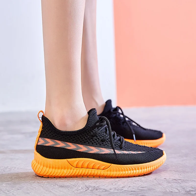 

Hot 2019 New Design Women Running Shoes Lady Fashiong Trend Leisure shoes Outdoor Girl Jogging Trekking Light Non-slip Sneakers