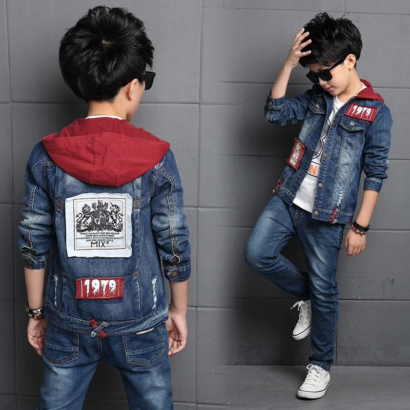 Children's clothing sets boys denim suit 2019 new autumn children's