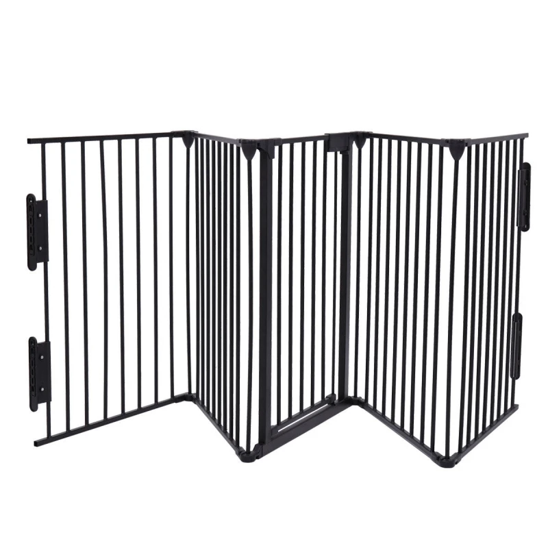 Auto-Safety-BBQ-Fire-Fireplace-Metal-Safety-Gate-With-Door-Latch-Lock-Black_3_800x800