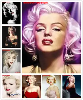 

Full Drill Square Marilyn Monroe Diamond Painting Kit - DIY Rhinestone Mosaic 5D diamond embroidery Full Set diamond mosaic Sale