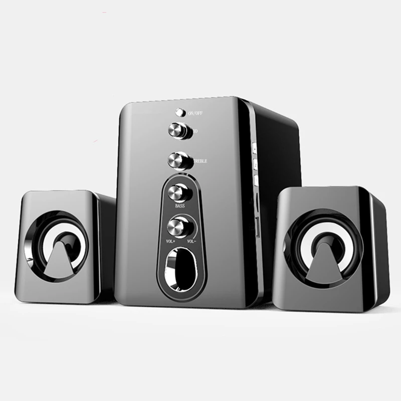 Baratos Altavoces Multimedia Bluetooth para ordenador altavoces USB de escritorio HiFi altavoces estéreo de alta calidad para ordenador portátil USB Subwoofer