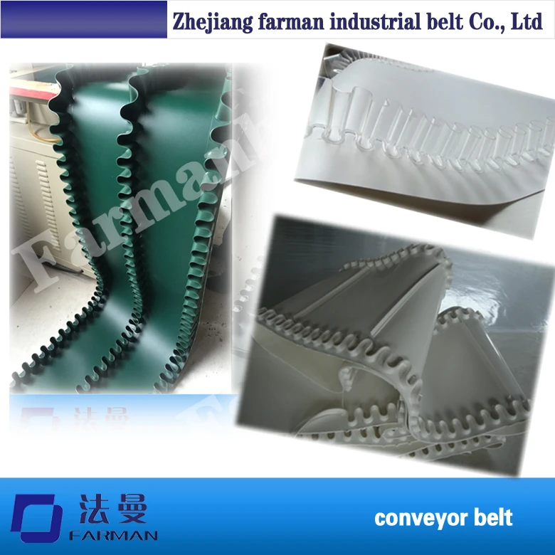 

wholesale Price Industrial Automatic Equipment green incline PVC Conveyor Belt