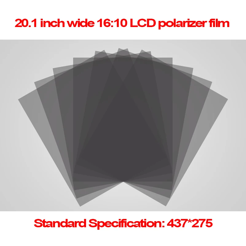 

5PCS 20.1 inch 0-90 Degree 437MM*275MM Wide 16:10 Monitor LCD LED Polarizer Polarizing Film(EWV,TV) for Samsung/AU TFT LCDLED TV