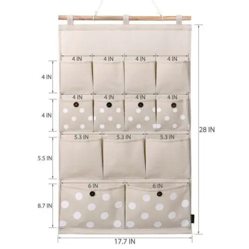 Holder Home Hanging Organizer Wall Storage Bag Sundries Supplies Dorm Room