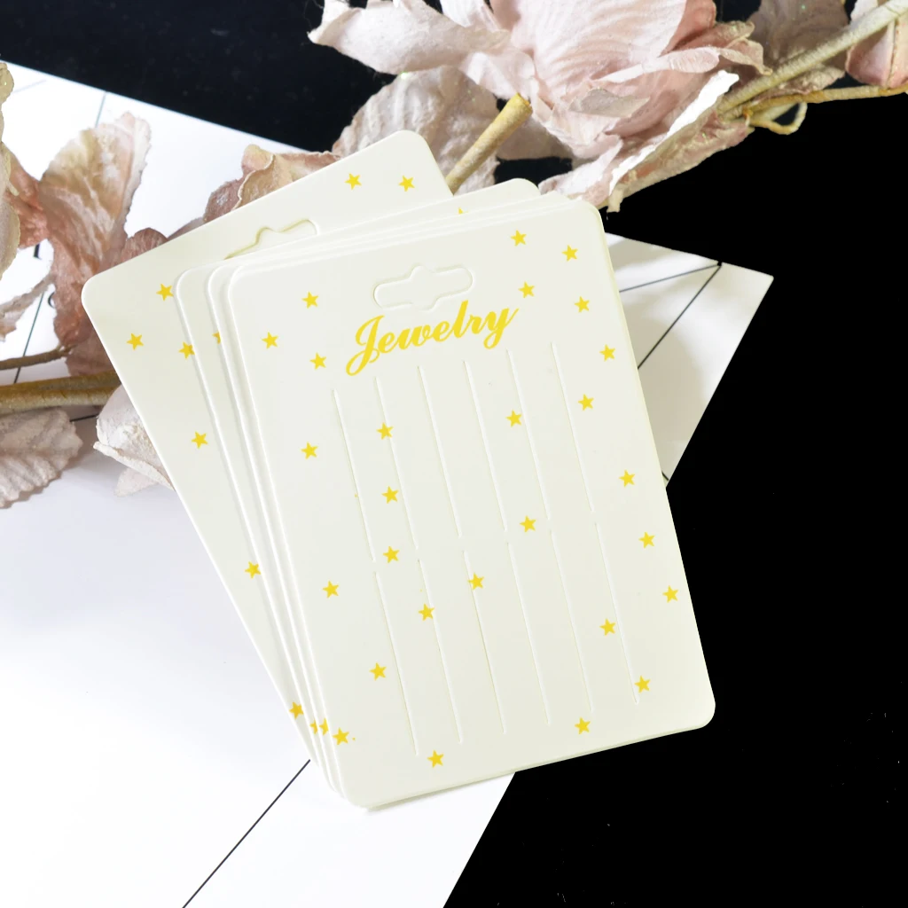 20pcs Rectangle Paper Blank Kids Women Hair Bow Hair Clip Band Barrette Hair Accessories Jewelry Packaging Display Cards