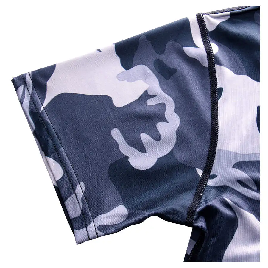 Rashgard Mens Sport Running T Shirt Men Camouflage Gym Fitness MMA Training Shirts Dry Fit Sportswear Top Soccer Jerseys