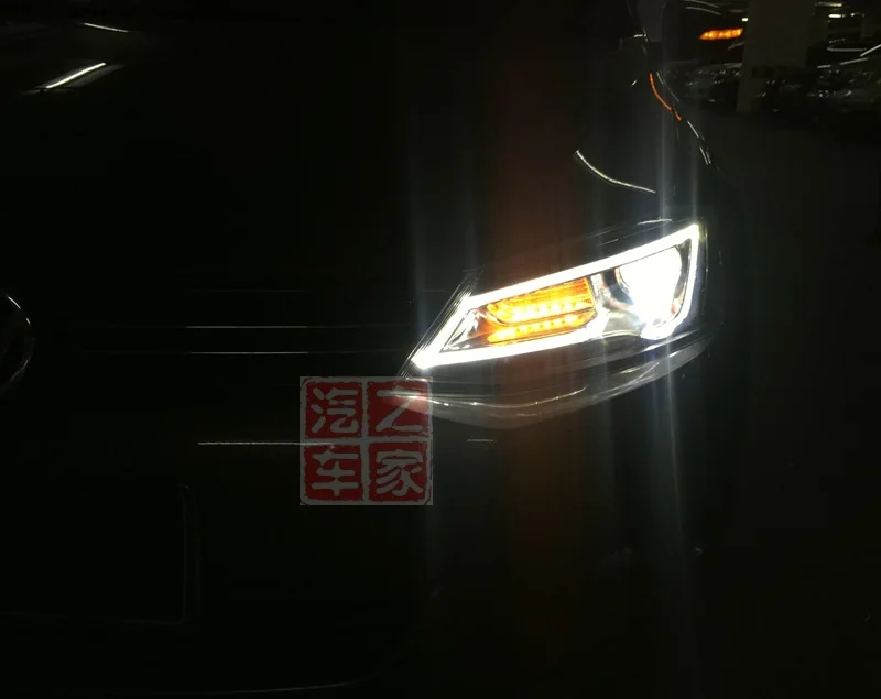 KOWELL автомобильный Стайлинг для VW JETTA MK6 2011 2012- светодиодные фары головного света Audi Стиль Биксеноновые линзы HID автомобиля
