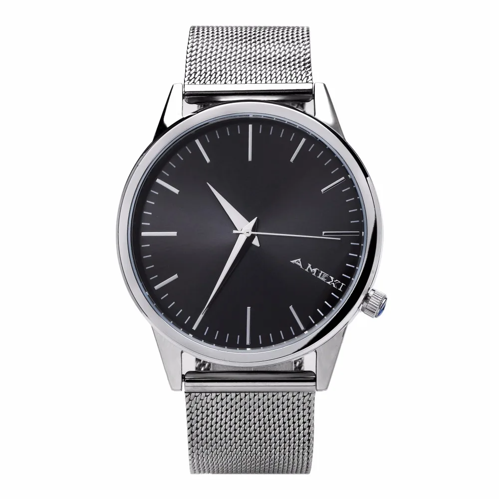 Amexi Design mens Stainless Steel Watches wristwatches for men Japan