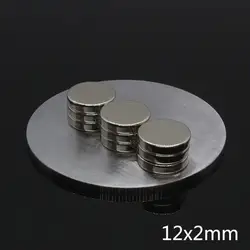 10 шт. 12x2 мм, неодимовый магнит 12*2 мм сильный редкоземельный неодимовый диск малые магниты 12 мм x 2 мм N35 постоянный магнитный