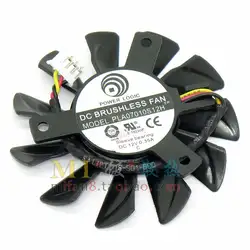 Emacro для Power Logic PLA07010S12H DC 12 В 0.35A Dia. 65 мм C.T.C 39 мм 3-провод сервера Безрамное Fan