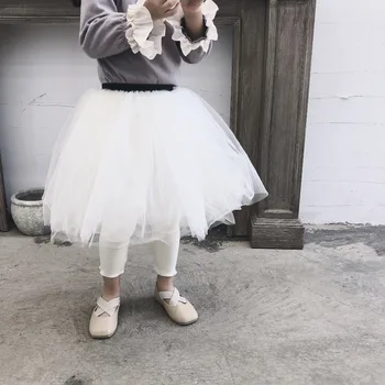 

Celveroso new Princess Girl Kids Culottes Leggings Gauze Pants Party Skirts Bow Tutu Skirt