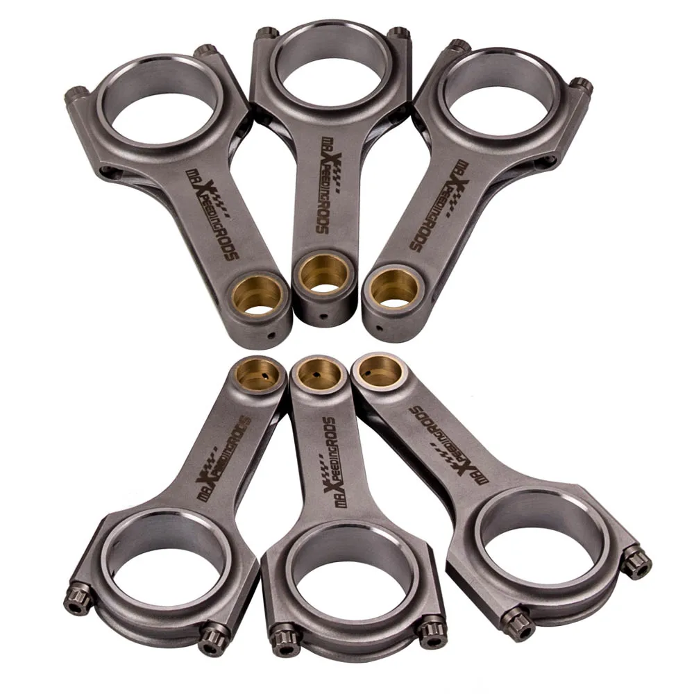 

152mm Connecting Rod Rods for Toyota Supra Soarer 7MGTE CT26 Turbo Conrods Con Rod Balanced Floating crankshaft forged pistons