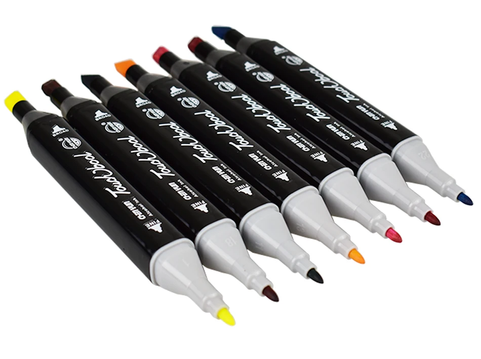 Weiyu 30/40/60/80/168 цветов маркеры для рисования жирных спирт маркер для рисования кисть манга ручка анимация дизайн товары для рукоделия Marcador