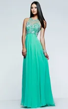 2016 voll Kristall Lange Prom Abendkleid Chiffon Sicke Formales Abschlussball-partei-kleid robe de soiree abendkleider vestido de festa