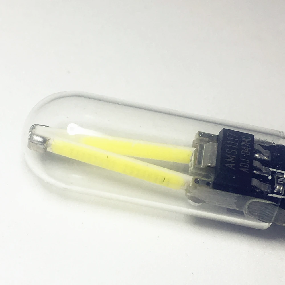 10 шт. W5W T10 Светодиодная нить drl Внутреннее освещение автомобиля белый красный
