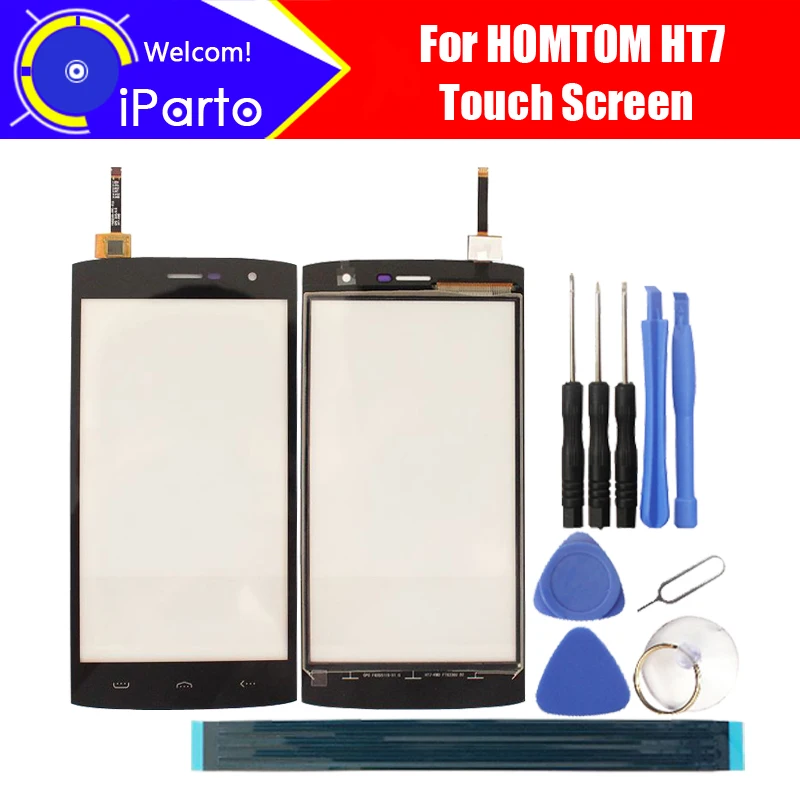 5 дюймов HOMTOM HT7 сенсорный экран Стекло 100% гарантия оригинальная стеклянная панель