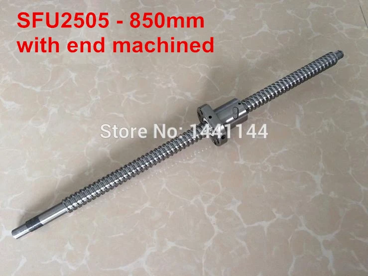 

SFU2505 - 850mm ballscrew + ball nut with BK20/BF20 end machined