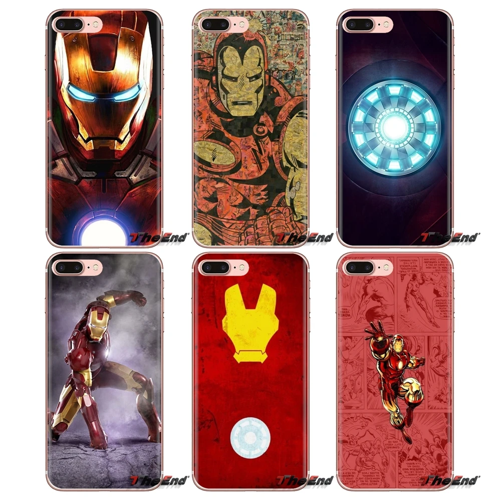 

For Xiaomi Redmi 4A S2 Note 3 3S 4 4X 5 Plus 6 7 6A Pro Pocophone F1 Transparent Soft Cases Covers Tony Stark Marvel Iron Man
