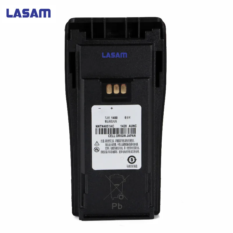 

LASAM for motorola two way radio gp3688 7.2V 1400 mah battery NNTN4851AC gp3188 ep450 gp3688 CP040 walkie talkie