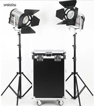

Falconeyes Led 300W spotlights photography lights film and television lights high power two lamp set with light stand CD50 T06