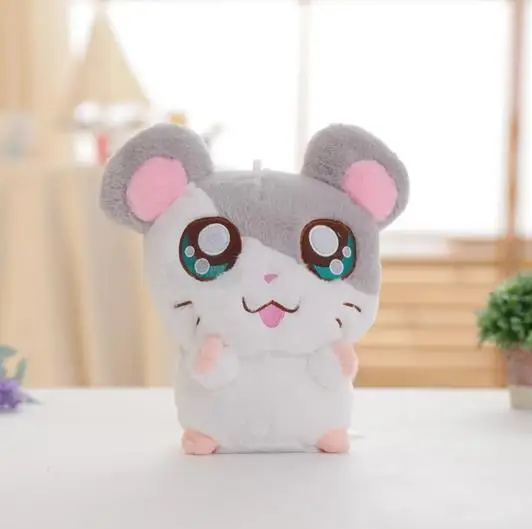 1pc 60cm Hamster Mouse Plush Toy Stuffed Soft Animal Hamtaro Doll Lovely Kids Baby Toy Mickey Mouse Birthday Gift for Children - Color: grey