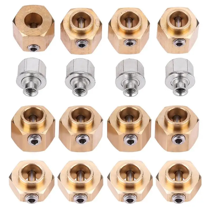  RC 5/8.5/10MM Heavier Brass 12MM Wheel Hex Extended Adapter for RC Crawler Cars Parts Accessories Car Diecasts Vehicles Toys