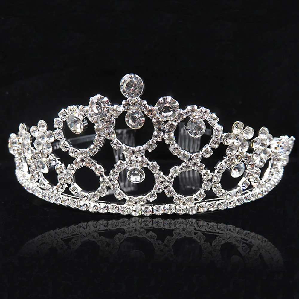 Hot Fashion Bridal Tiara & Crown Luxury Princess Wedding Party Hair Jewelry Women Girl Heart Crystal Prom Headband hair accessory jewelry set jewelry accessories hair headdress bridal headwear hair band crown