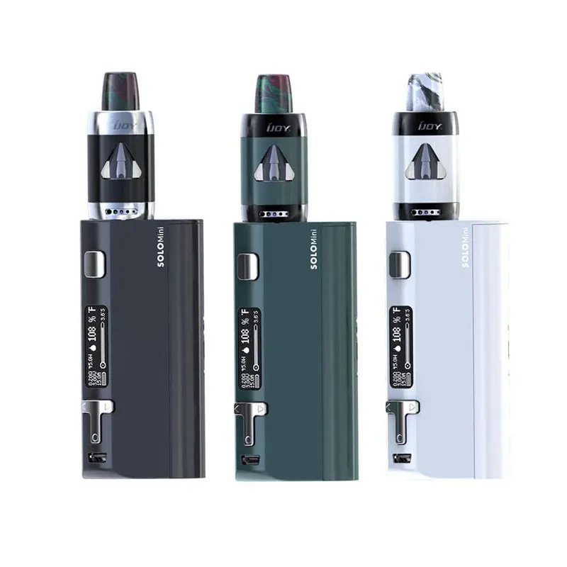 Prix pour D'origine IJOY Solo ELF E-cig Starter Kit MINI 80 W MOD avec 2 ml ELF Réservoir 0.7ohm0.5ohm Bobine Haut De Remplissage Sans 18650 batterie Prix pour D'origine IJOY Solo ELF E-cig Starter Kit MINI 80 W MOD avec 2 ml ELF Réservoir 0.7ohm0.5ohm Bobine Haut De Remplissage Sans 18650 batterie